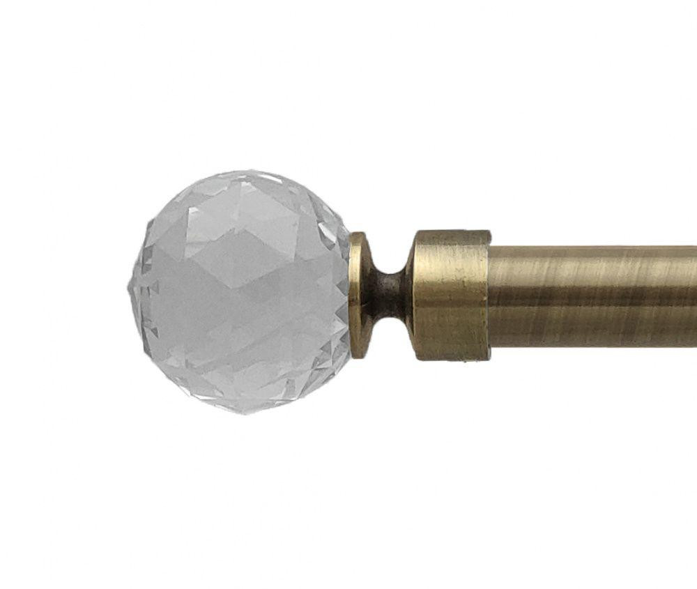 Карниз Orvit Люміера металевий дворядний техно гладка труба кільце металеве Антик 25\19 мм 160 см (00-00026012) Львів - фото 2