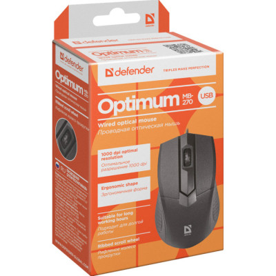 Мышка Defender Optimum MB-270 Black (52270) Винница - изображение 4