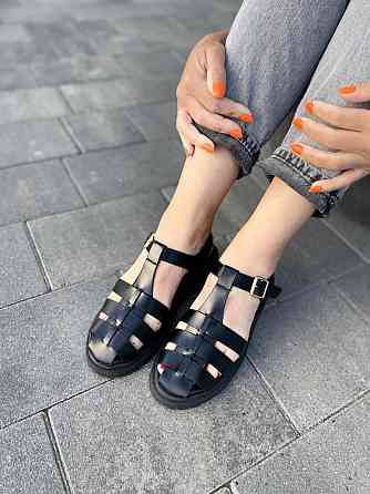 L&M Босоніжки жіночі L&M 6111-1 чорні (літо, еко-шкіра) (5088) Коломия