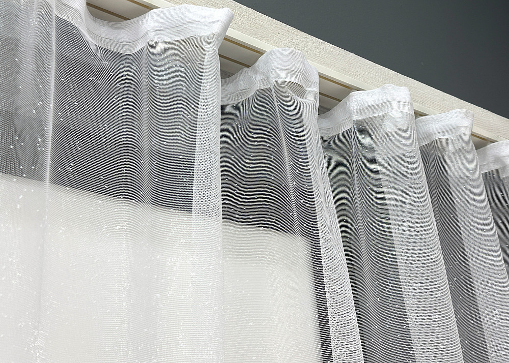 Тюль VR-Textil 1781т Жаккард Белый 300х140 см (42-1065) Киев - изображение 7