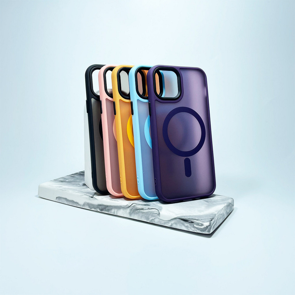 Чехол для iPhone 12 Cosmic Magnetic Light Blue Киев - изображение 3