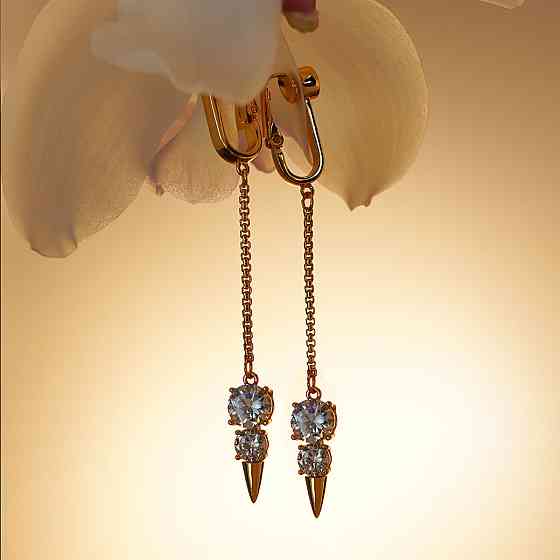 Прикраси для клітора та статевих губ UPKO Non-pierced Jewelry Snowman з гірським кришталем, золотисті Sex Aura Київ
