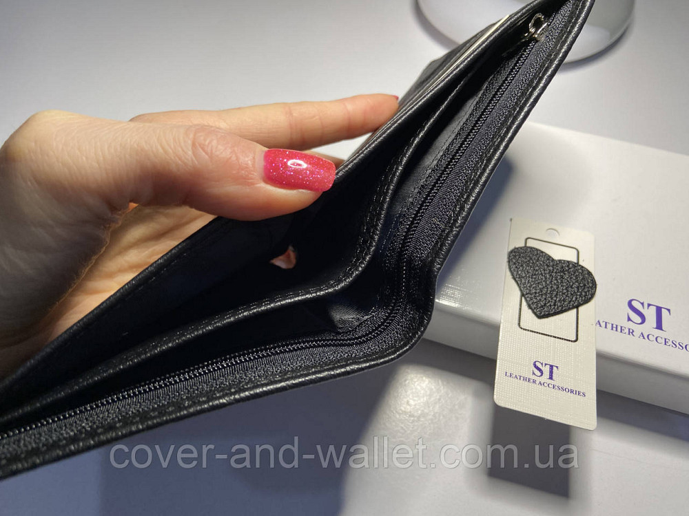 Мужской кожаный кошелек с зажимом на магнитной застежке ST 8 A Киев - изображение 5