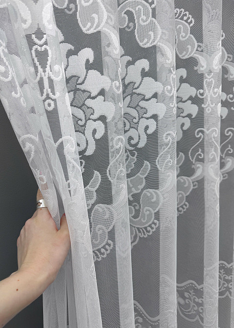 Тюль VR-Textil 1263т Жакард Білий 300х270 см (40-073) Київ - фото 6