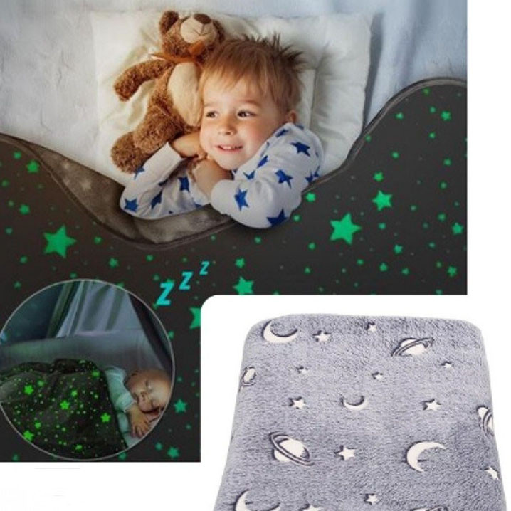 Светящийся плед для детей и подростков Blanket kids Magic Star 150х100 см, Одеяло со звездами JO-94 Львов - изображение 13
