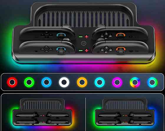 Зарядна станція Switch 2 підставка RGB OIVO VG-SW205B Київ