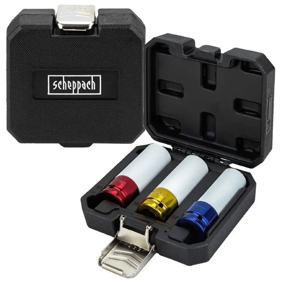 Набор головок глубоких ударных тонкостенных 1/2