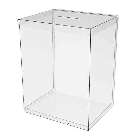 Ящик EKOSTAR без замка для пожертвований и сбора денег 250x200x320. Объем 16 литров Киев