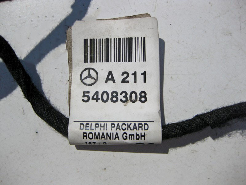 Mercedes-Benz  A2115408308 Джгут електропроводки аудіо динаміків дверей CLS C219 E-Class W211 Одеса - фото 3