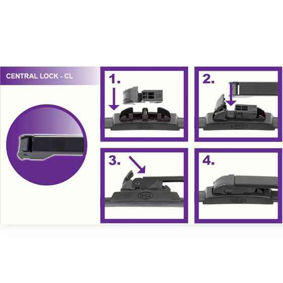 Адаптер двірника 6/8 central lock (2шт) щітки Мукачево