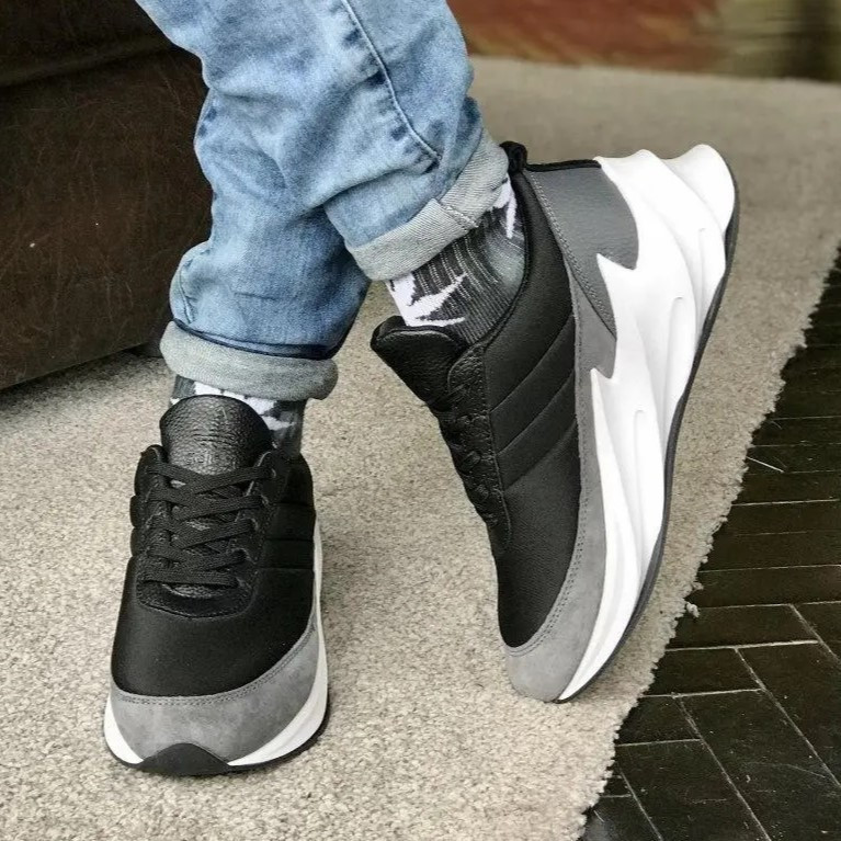 Термо Кросівки Adidas $harks Чоловічі Адідас Чорні Акули Єврозима (розміри: 41,42,43,44,45) Відео Огляд Дніпро - фото 9