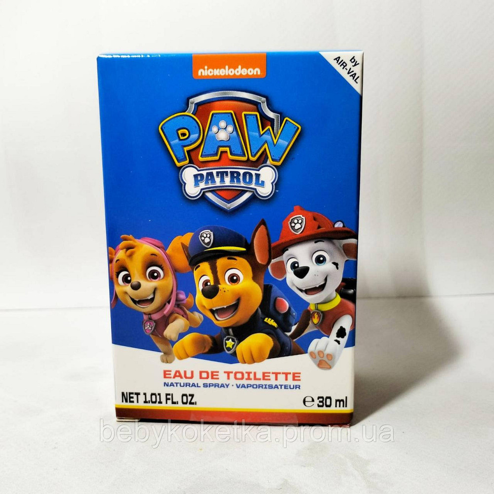 Детская туалетна вода Nickelodeon Paw Patrol Eau de Toilette 30 мл. Львов - изображение 1