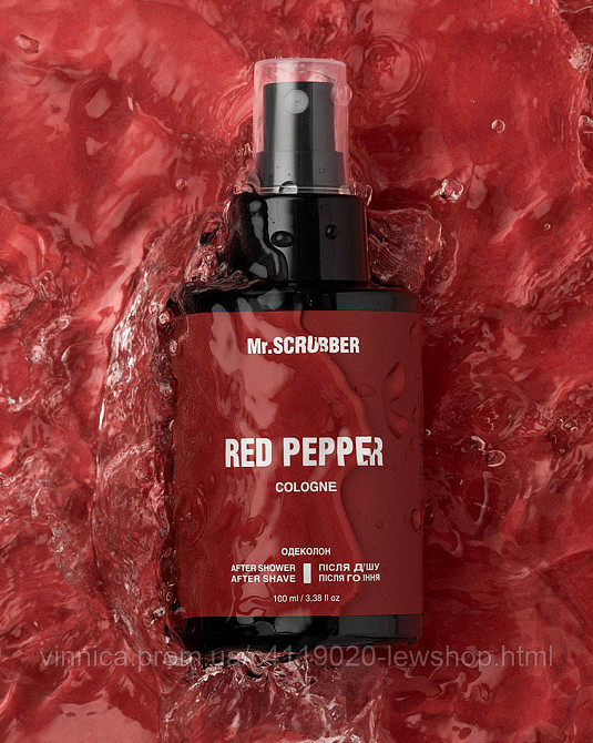 Одеколон после душа и бритья Red Pepper Mr.SCRUBBER 100 мл Черновцы - изображение 2