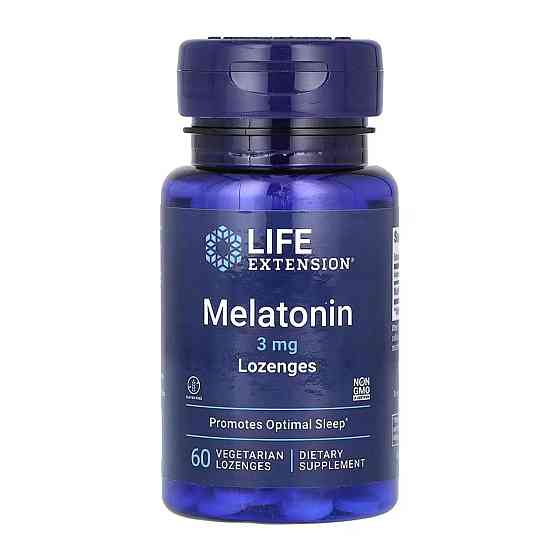 Мелатонін для сну Life Extension Melatonin 3mg 60 таб для розсмоктування Київ