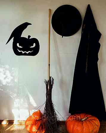 Декоративне настінне Панно «Хеллоуїн — гарбуз», Декор на стіну 70*70 см Київ