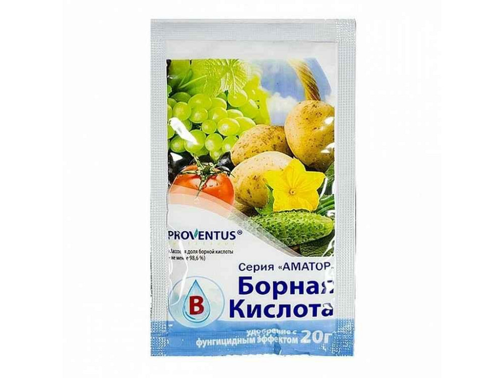 Сухе добриво Борная КИСЛОТА 20г ТМ ПРОВЕНТУС   Solmir Киев - изображение 1