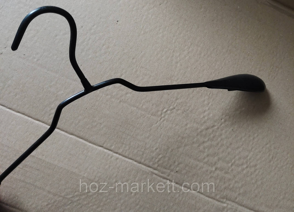 Вішалки плічка, тремпіль металевий у силіконі без перекладини широкий 40 см Харків - фото 6