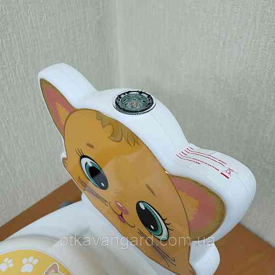 Дитячий горщик у вигляді унітазу Котик Pilsan 07-563 (звук слива, підсвічування, спинка, горщик, що знімається) Хмельницький