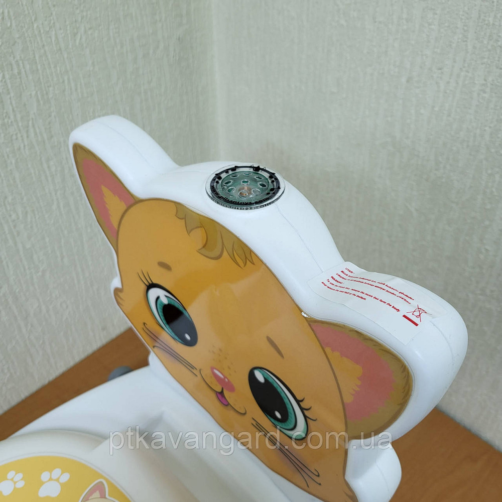 Дитячий горщик у вигляді унітазу Котик Pilsan 07-563 (звук слива, підсвічування, спинка, горщик, що знімається) Хмельницький - фото 5