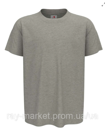 Футболка дитяча базова Stedman Classic-T Kids для дівчинки сірий меланж (ST2200M-GYH) Київ