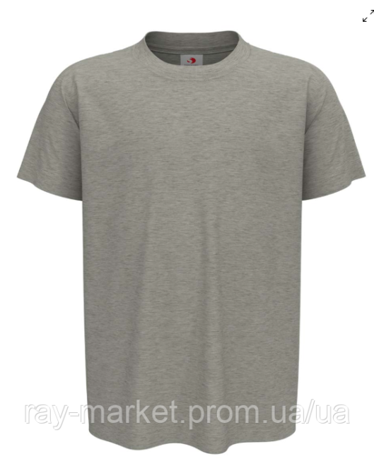 Футболка дитяча базова Stedman Classic-T Kids для дівчинки сірий меланж (ST2200M-GYH) Київ - фото 1