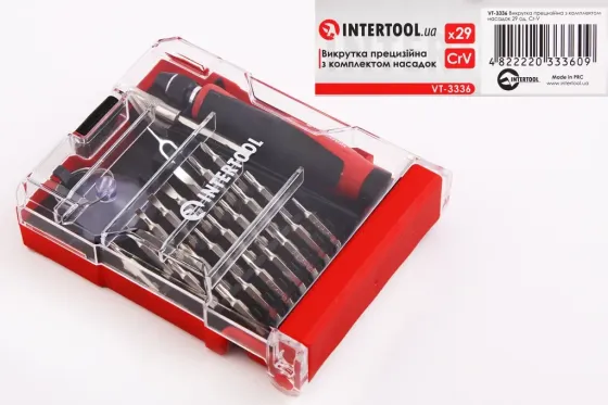 Викрутка прецизійна Intertool 29 їд. в кейсі Вінниця