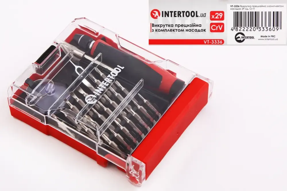 Викрутка прецизійна Intertool 29 їд. в кейсі Вінниця - фото 2