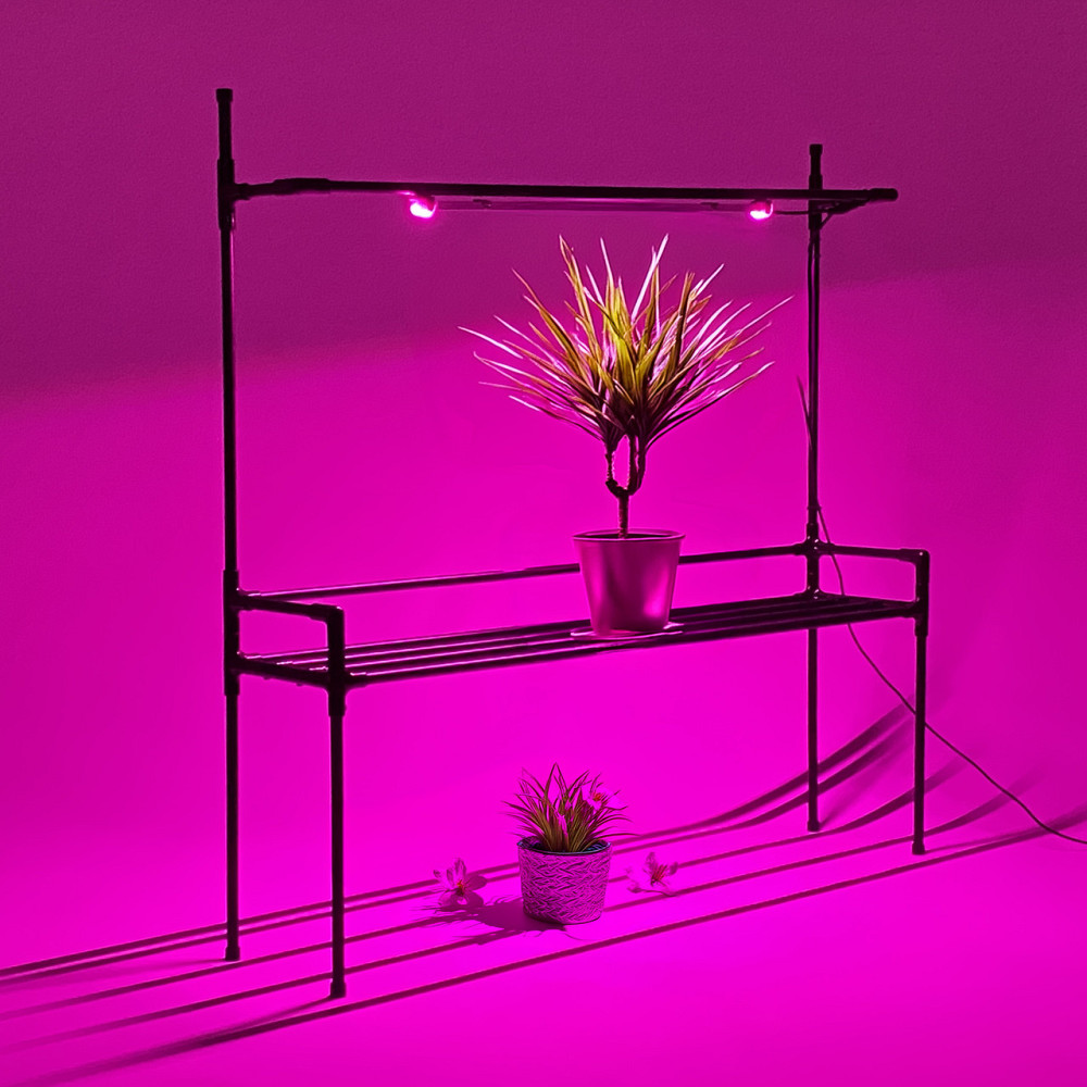 Підставка для квітів на підвіконня Lucia Bicolor з фітолампою. Полиця для квітів на вікно Борисполь - изображение 3