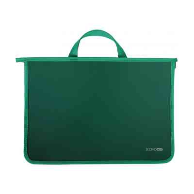 Папка - портфель Economix А4 пластиковий на блискавці, 2 відділення, зелений (E31630-04) Вінниця