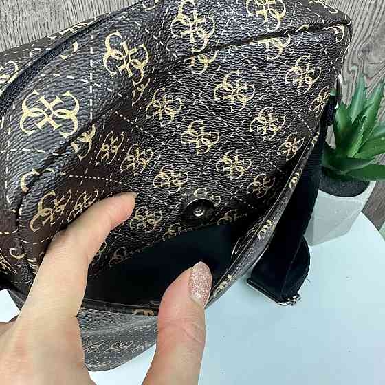 Стильна чоловіча сумка планшетка на плече стиль Guess, сумка-планшетка Гесс чорна ( 13258 ) Харьков
