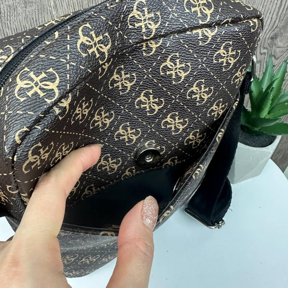 Стильна чоловіча сумка планшетка на плече стиль Guess, сумка-планшетка Гесс чорна ( 13258 ) Харьков - изображение 6