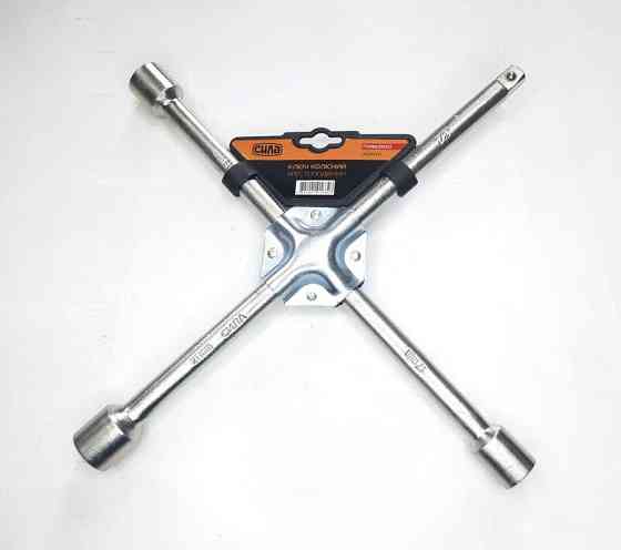 Ключ балонний "хрест" 17х19х21х1/2" посилений 16мм 202620 (СИЛА) Винница