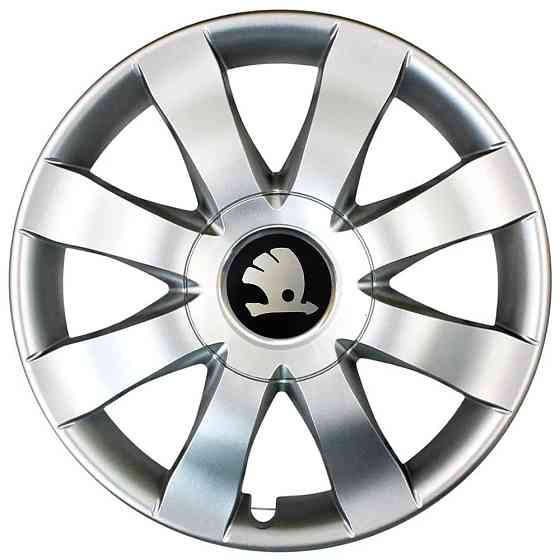 Автомобильные модельные колпаки R15 Skoda 323 4шт, SJS, серебряные Киев
