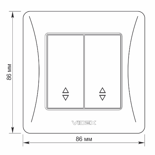 BINERA крем Вимикач внутрішній прохідний 2кл Videx Житомир - изображение 4
