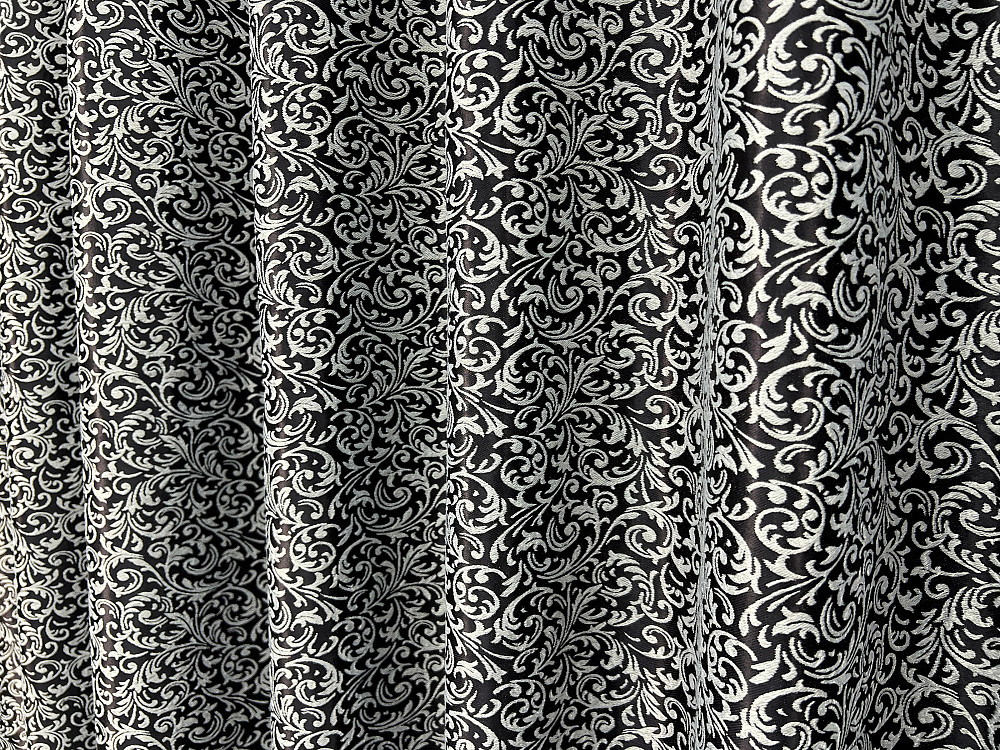 Комплект готових штор VR-Textil Софт Вензель № 2050ш(А) Чорний з сірим 200х275 см 2шт (32-425) Київ - фото 8