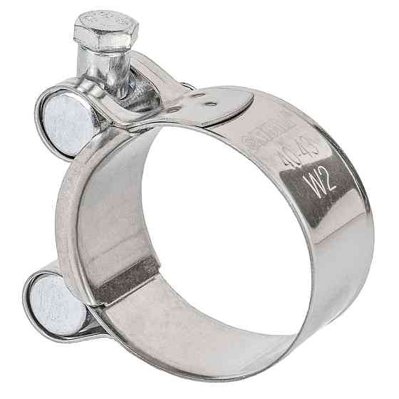 Хомут силовий неіржавкий 20 мм Ø40-43 мм (КРАТНО 5 шт.) SIGMA (2508141) Київ