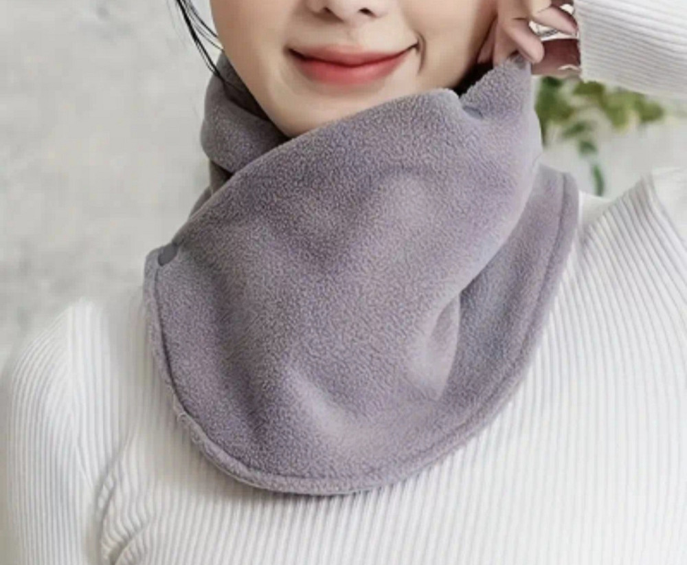 Шарф-хомут на кнопках Сірий Сміла - фото 1