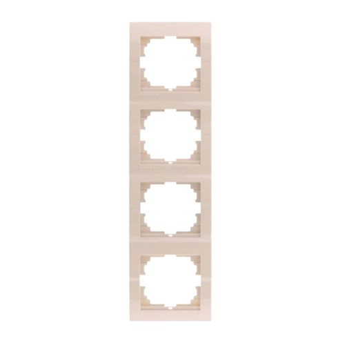 DERIY перлинно-білий металік Рамка вертикальна 4-а Лезард Житомир - фото 1