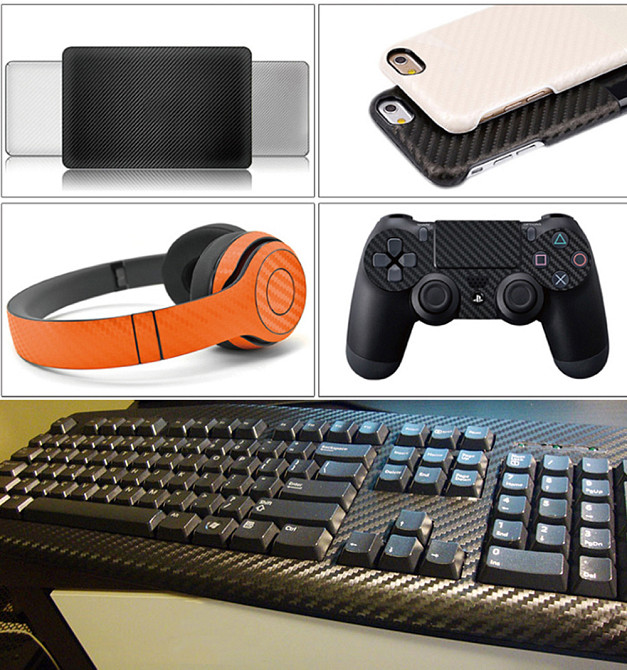 Карбоновая пленка красная 122х29.5 см авто наклейк Киев - изображение 5