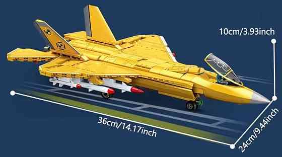 Конструктор военный самолёт F35 истребитель Lego 660 шт блоков Лего. Харьков