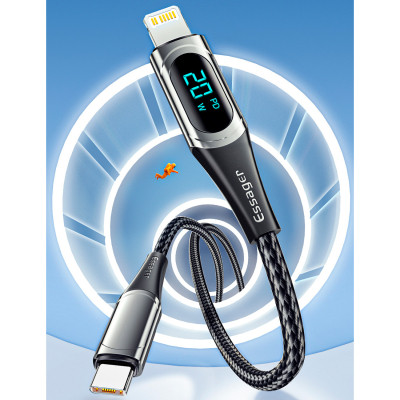 Дата кабель USB-C to Lightning 1.0m 20W Digital Display black Essager (EXCTL-YD01) Вінниця - фото 3