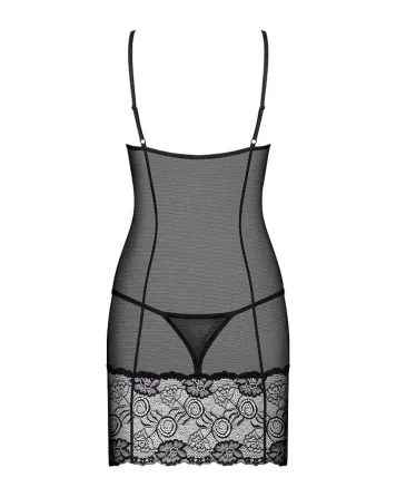 (SALE) Сорочка Obsessive Alluria chemise & thong S/M Львов