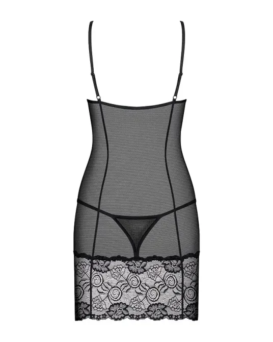 (SALE) Сорочка Obsessive Alluria chemise & thong S/M Львів - фото 4