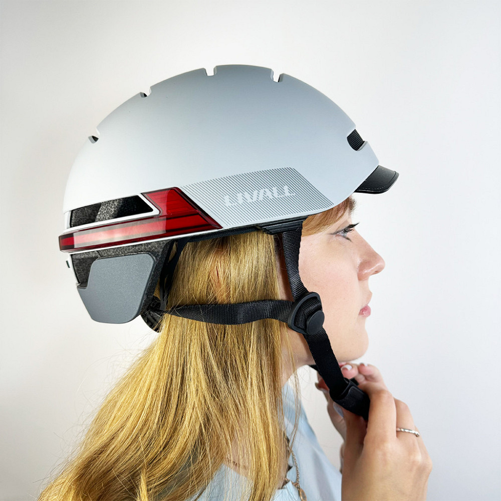 Захисний шолом Livall BH51M NEO (L) Sandstone Grey (57-61см), акустика, мікрофон, сигнали поворотів та стопів, додаток, пульт Київ - фото 10