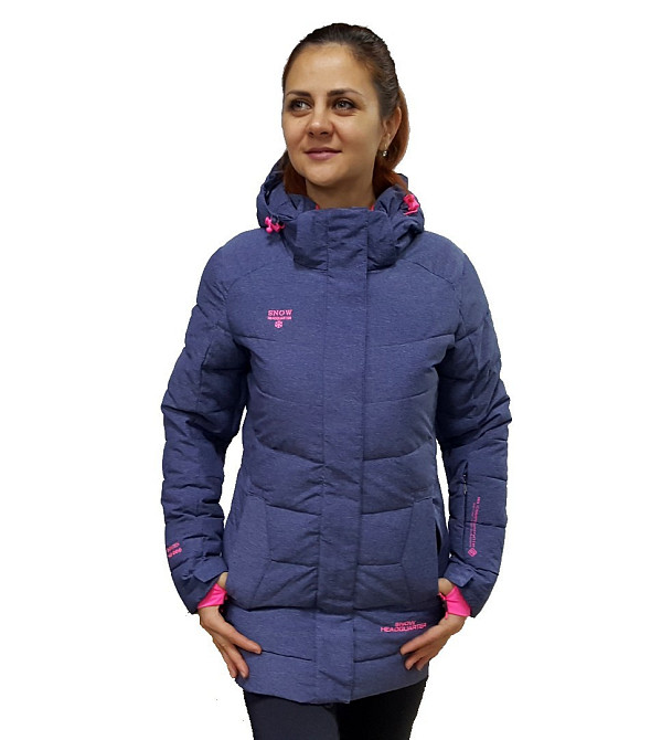 Зимняя женская удлиненная куртка 