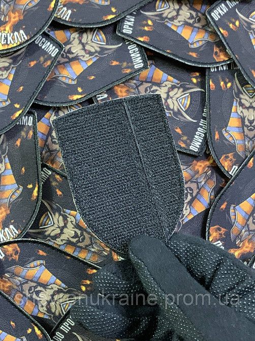 Друкований шеврон Упуаут (Форма щит. На липучці) Розмір 9x6.5см Київ - фото 7