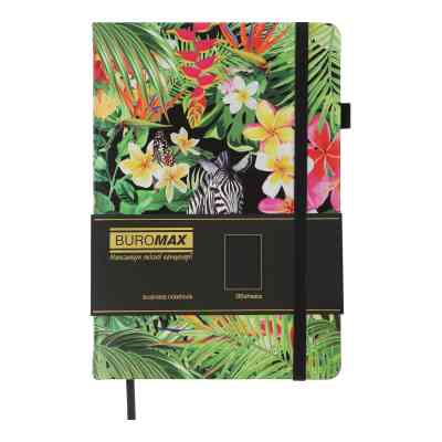 Книга записна Buromax EXOTIC А5 96 аркушів, чистий (чорн. бум.) чорний (BM.295424-01) Вінниця