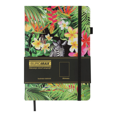 Книга записна Buromax EXOTIC А5 96 аркушів, чистий (чорн. бум.) чорний (BM.295424-01) Вінниця - фото 2