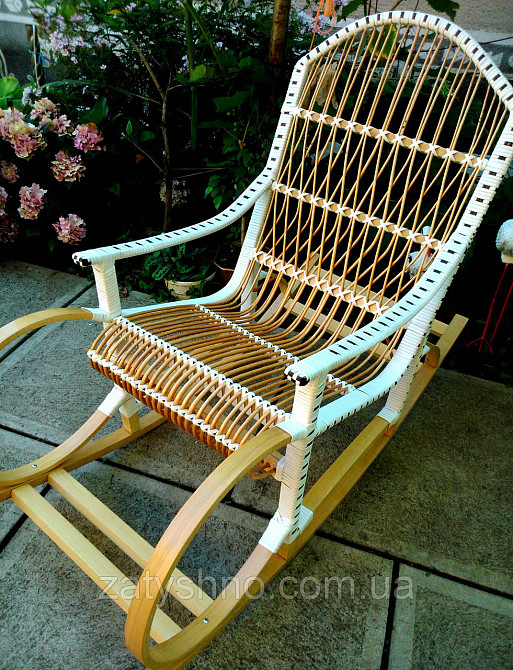 Качалка из ротанга лозы ручной работы Киев - изображение 2