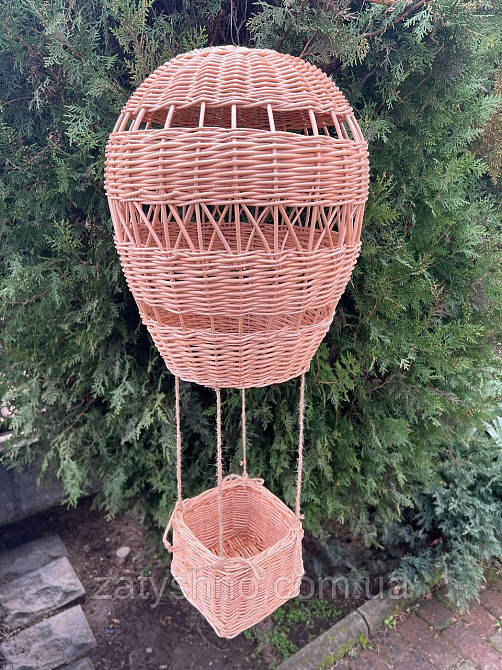 Люстра плетена у формі кулі Київ - фото 7